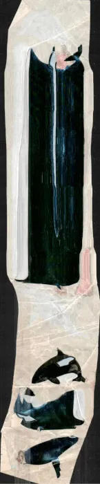 Cave painting: Orca Sticker Stretch